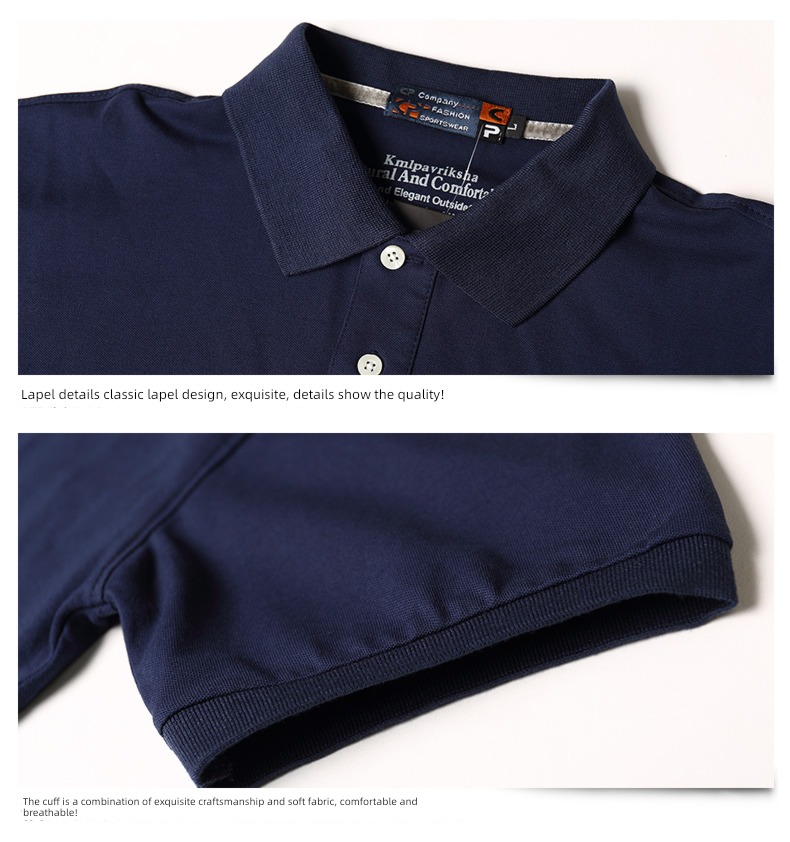 lead Short sleeve easy Polo shirt Fattening summer wear T-shirt