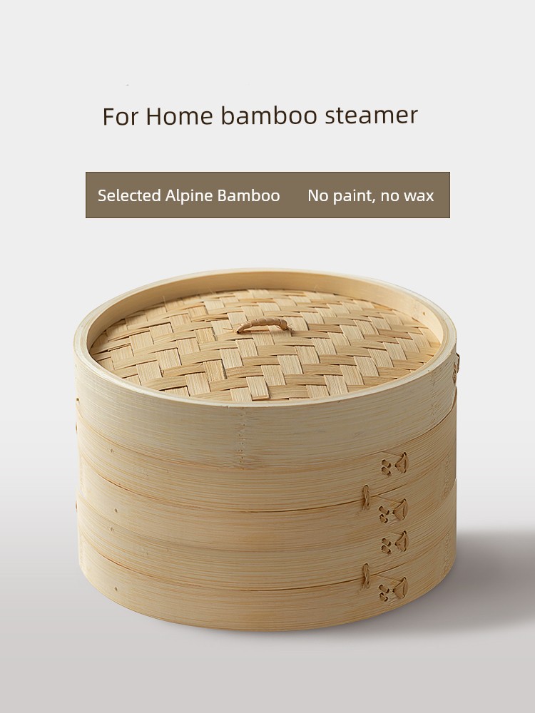 Commercial Steamed Buns Steamer Handmade Bamboo