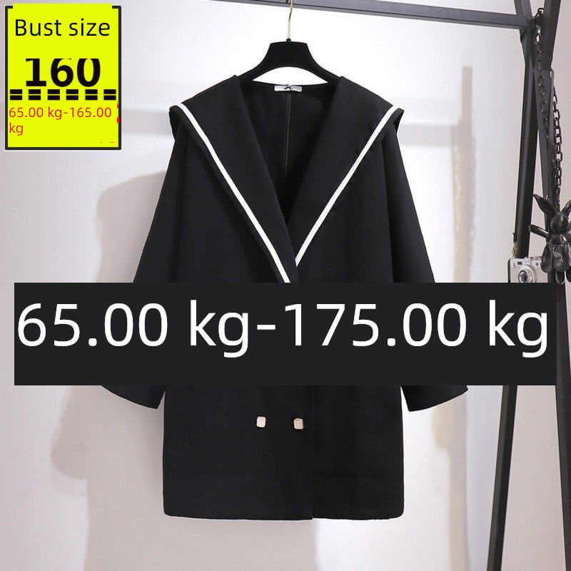 200 Jin Fat mm Woollen cloth easy Extra large Women's wear
