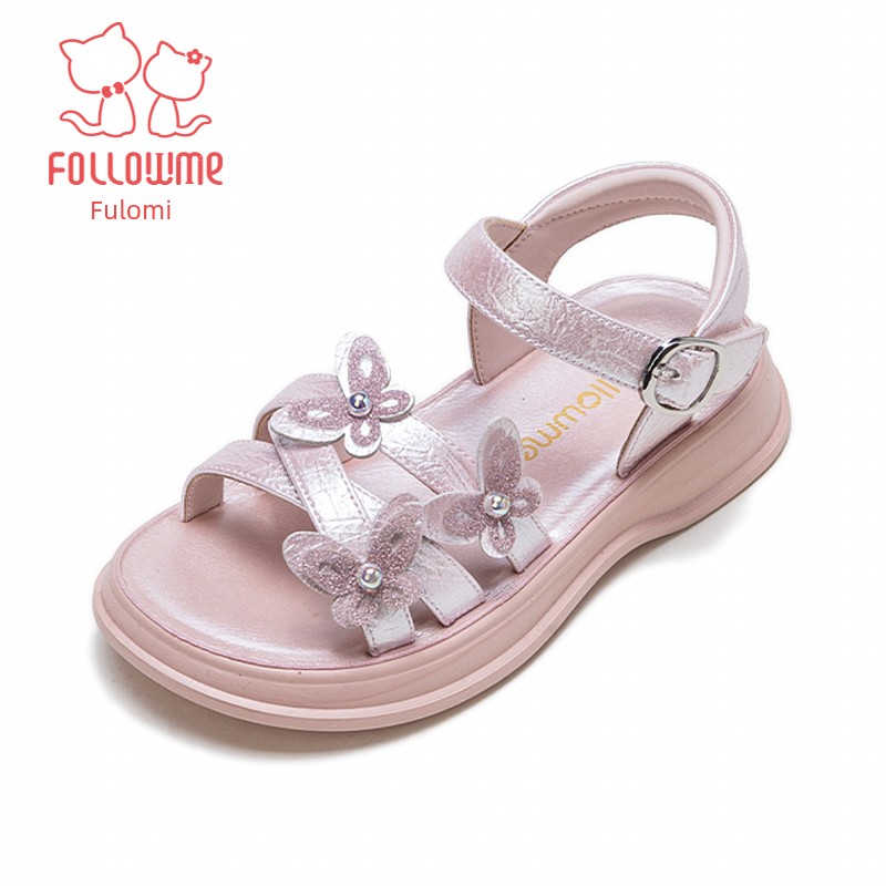 Fuluo Mi Girls' Sandals Kidsren's Summer Shoes 2026 Summer New Soft-Soled Sports Baby Girl Princess Shoes — 5