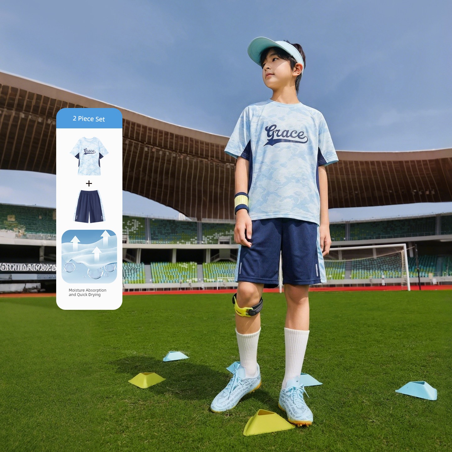 Zuoxi Children's Clothing Boys' Quick-Dry Set Children's Sports Vest and Shorts Two-Piece Mesh Summer Outfit 2026 New Trendy Style — 5