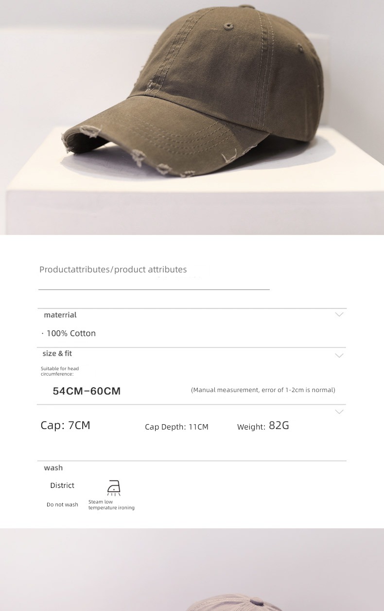 Make old hole summer leisure time Duck tongue female Baseball cap