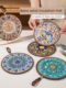 Retro heat insulation pad high temperature resistant casserole anti-scalding pads enamel pot cushions ceramic new Chinese dining table anti-slip dining plate pads