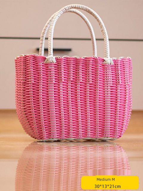 Souvenir basket shopping basket grocery shopping basket handbasket picnic basket bath basket woven bag storage basket