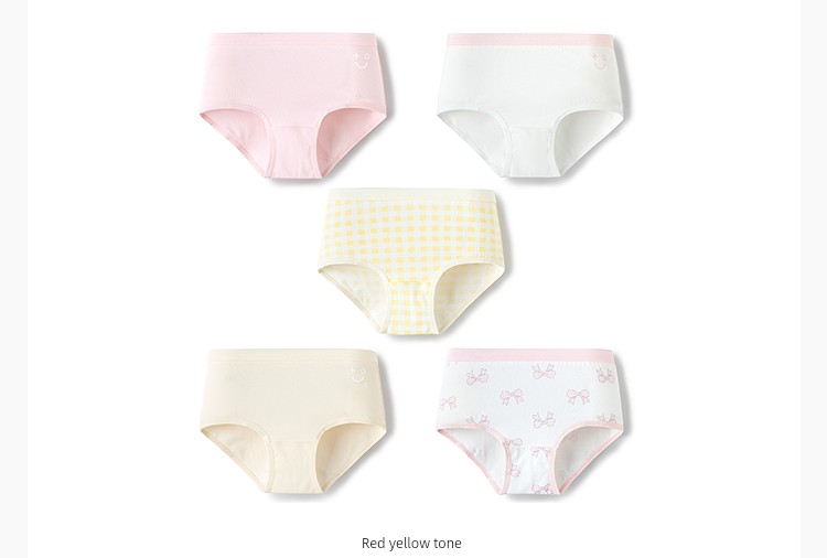 Balabala Children's Underwear, All-Cotton, Class A, Girls' Boxer Shorts, Toddler and Big Kids' Four-Corner Briefs, Baby-Friendly, Non-Binding — 56