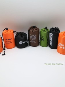 Polyester Travel Buggy Bag Drawstring Bundle Bag Towel Underwear Clothes Clothing Shoes Small Cloth Bag in Stock