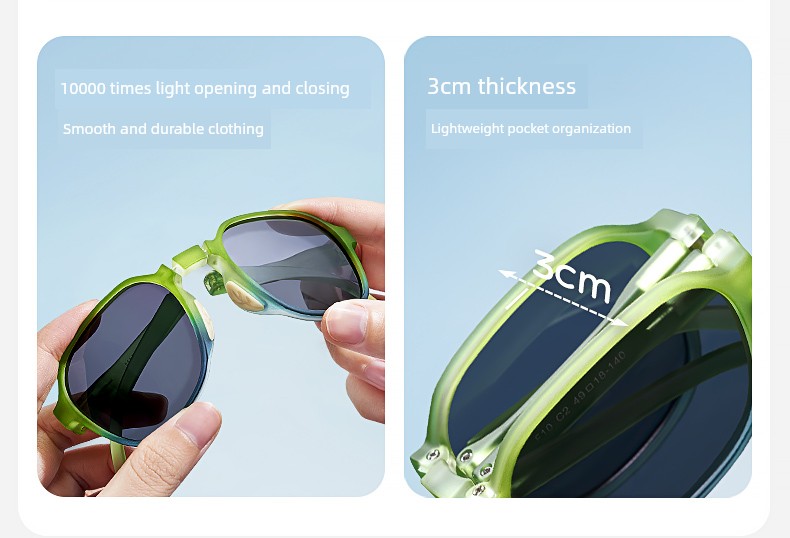 Foldable Sunscreen for Boys Baby Girl Polarized Sunglasses — 19