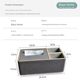Paper towel remote control storage box multi-functional living room and dining room simple desktop ornaments creative light luxury household paper draw box