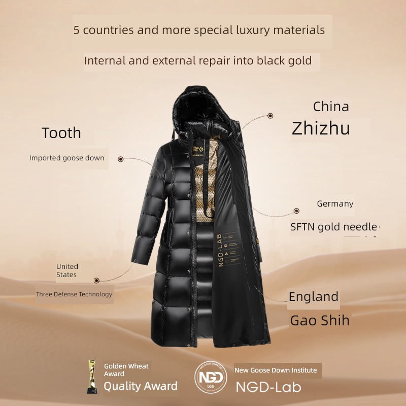 queen Jiuge winter have more cash than can be accounted for Close your waist black Down Jackets