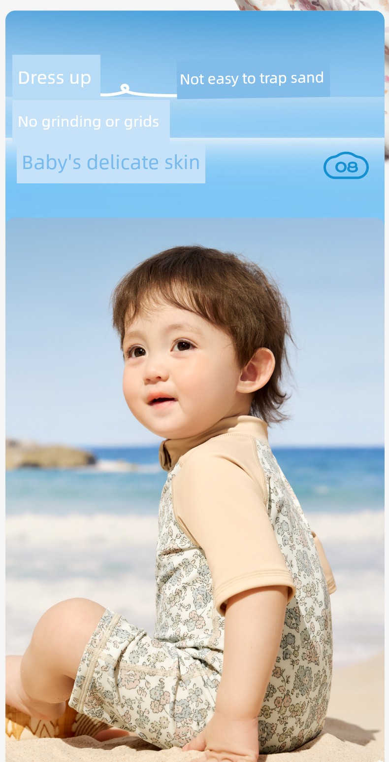 Kk Tree Children's Swimwear Boys Girls Sun Protection Baby Swimwear Toddler Two-Piece One-Piece Swimsuit Infant New Summer Model — 27