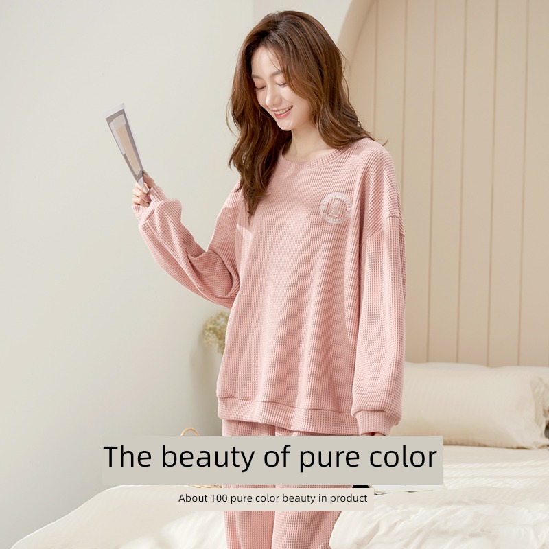 Spring and Autumn pure cotton ma'am leisure time leisure wear pajamas