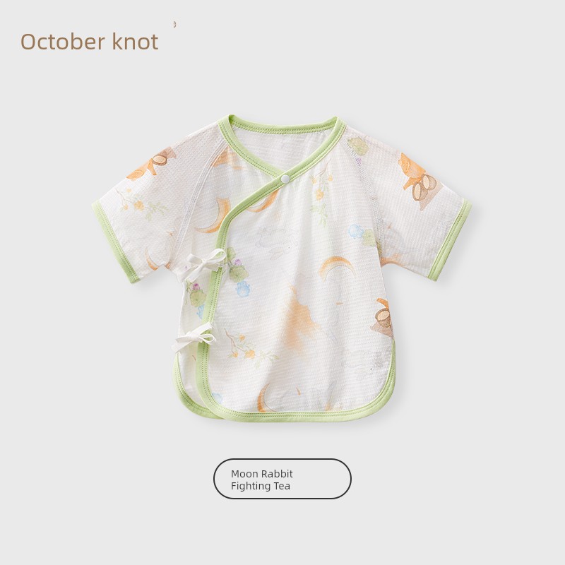 October Crystalline Mesh Pure Cotton Summer 0-3 Semi-Back Clothing — 3