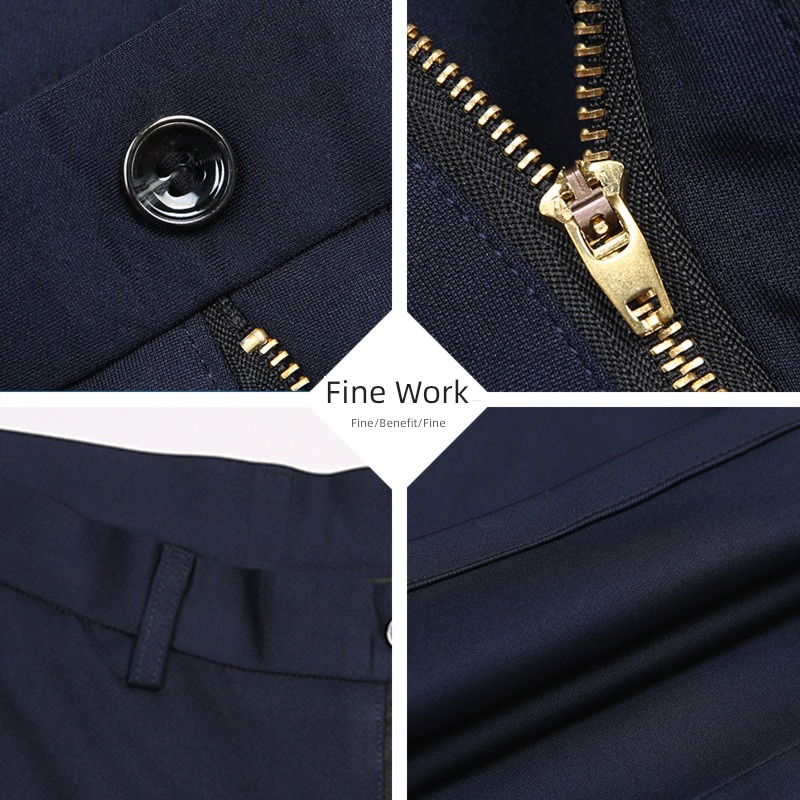 middle-aged person dad Thick style business affairs leisure time Suit pants