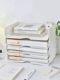 Transparent desktop file storage rack storage rack office desk book acrylic drawer information sorting box