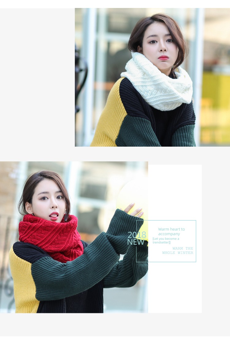 winter Condom female Versatile thickening black Knitting wool