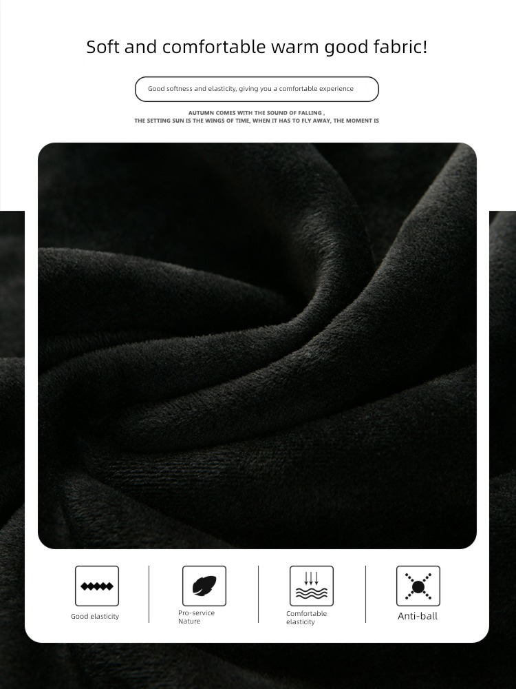 Autumn and winter Plush thickening keep warm Self-cultivation leisure time sweater