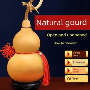Natural Bottle Gourd Pendant Open the Opening Door to Door Light Hallway Entrance Big Real Native Crafts Bring In Wealth