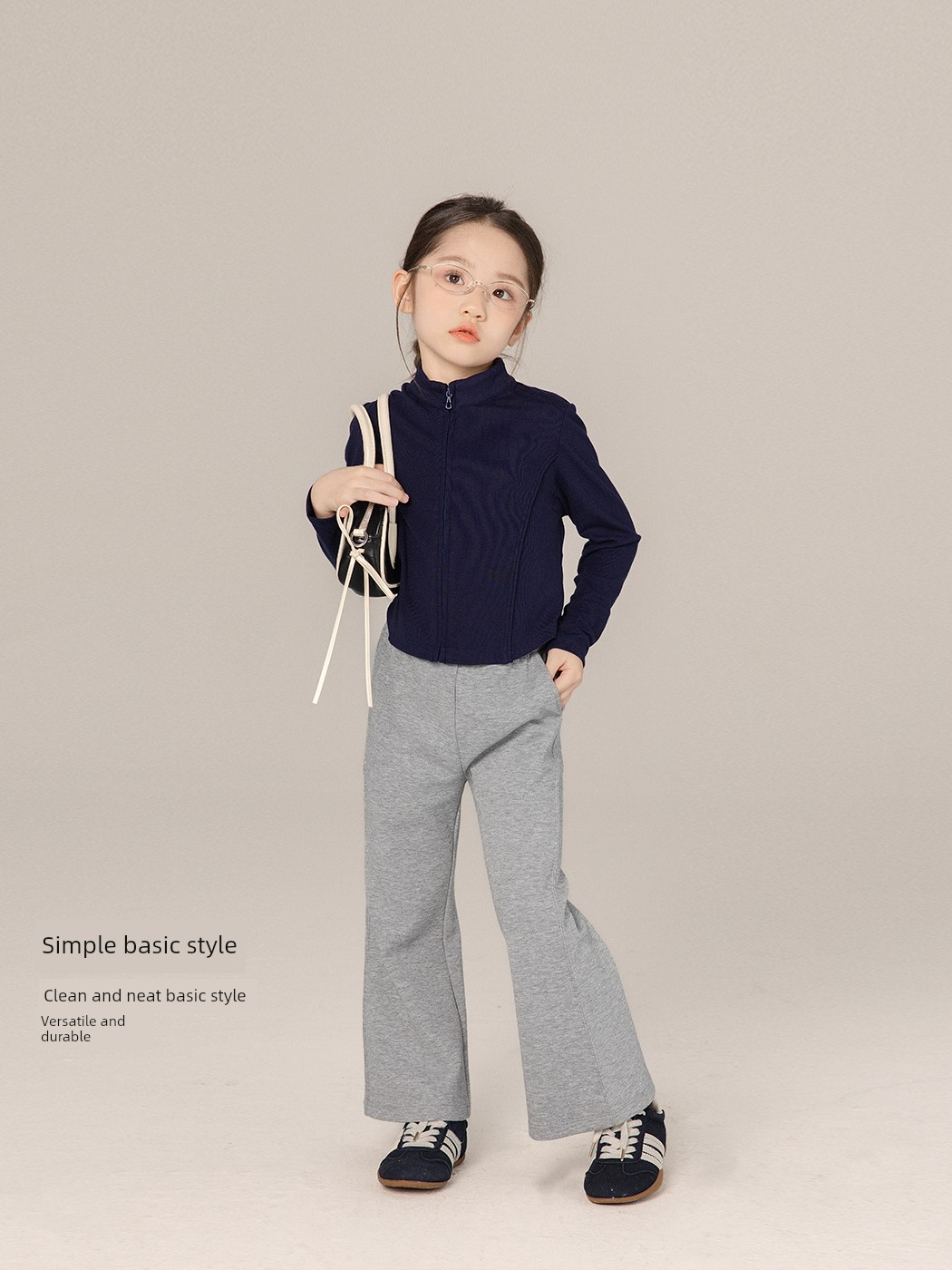 Yiqiuma Girls' 2026 Autumn New Sporty Zipper Short Jacket for Older Children, Slim Fit, Fashionable and Stylish — 4