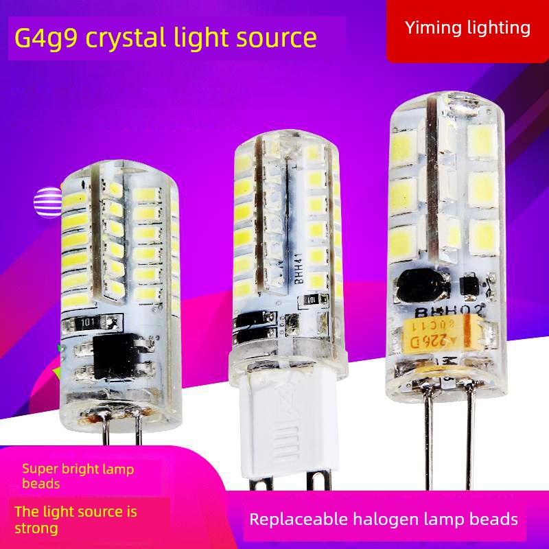 Led 220V Super Bright Strong Light Crystal Halogen Lamp Beads