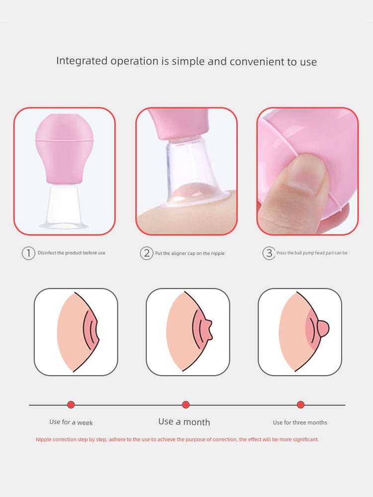Nipple Brace Young Adult Nipple Depression Flat Short Traction Device Suction and Pulling Nipple Correction Subsidence Manual Pregnant Women — 2