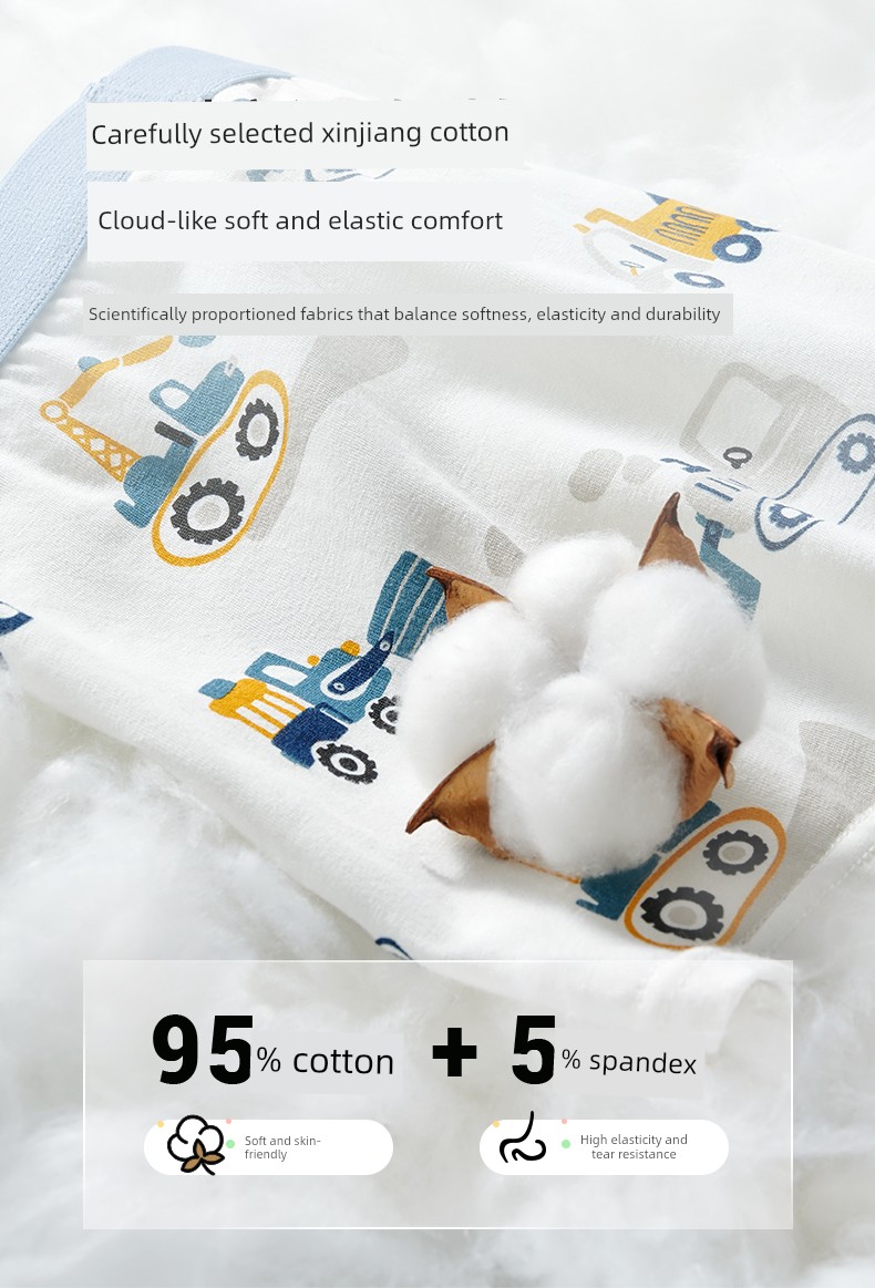[100% Cotton] Boys' Underwear, Kidsren's Pure Cotton Boxer Shorts, Baby Boys, Kids, All Cotton — 2