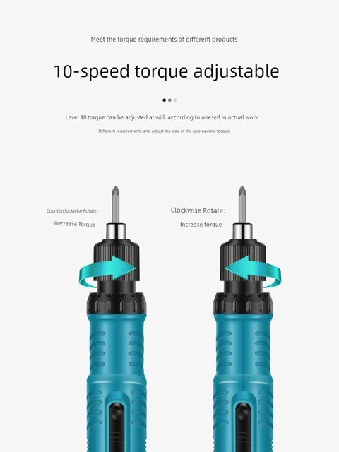 Rechargeable electric screwdriver lithium battery 12V radio large torque 802 driver straight handle mini small household