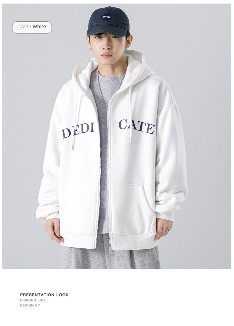 spring and autumn Color contrast Splicing stand collar men's wear Jacket loose coat