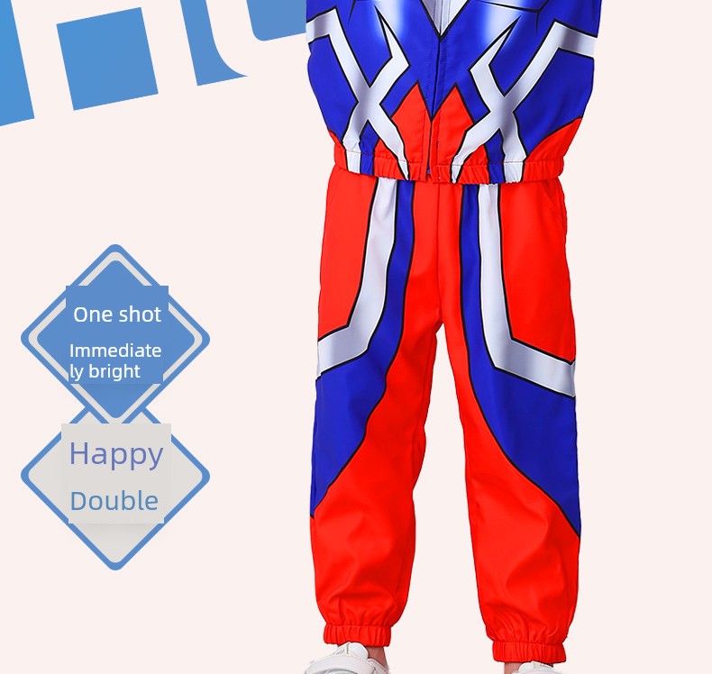 Authentic Ultraman Clothing Zero Children's Outfit Boys' Spring and Autumn Jacket Glowing Windbreaker Children's Clothing Set — 3