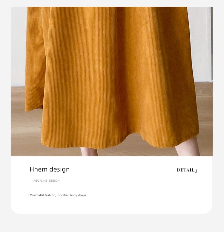 fashion autumn corduroy Strap skirt Two piece set pregnant woman