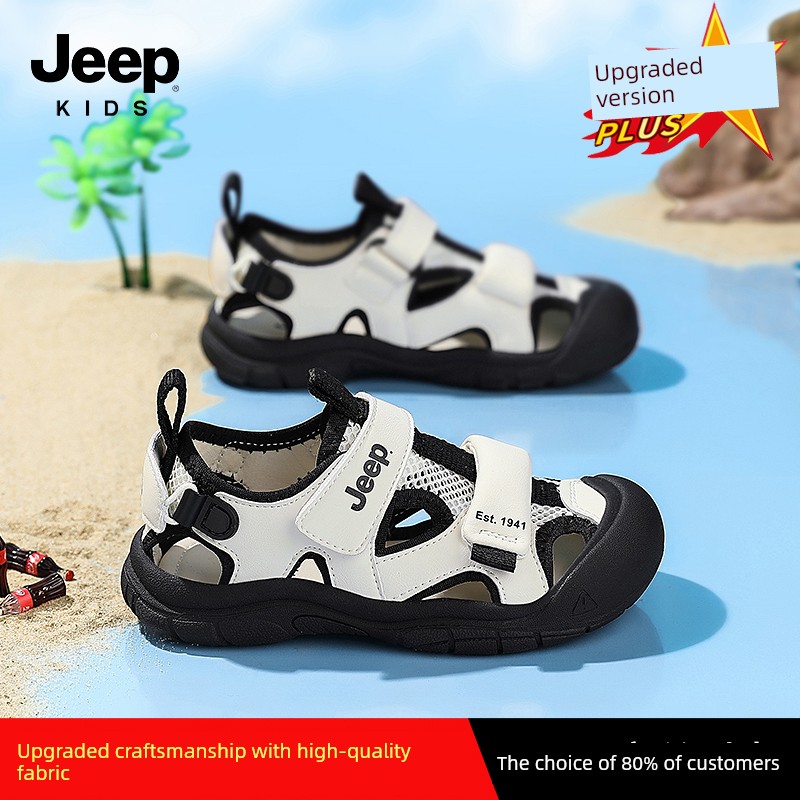 Jeep Children's Closed-Toe Sandals for Boys, Summer Water Shoes, 2026 New Model, Suxi Shoes for Girls, Non-Slip Beach Shoes — 8