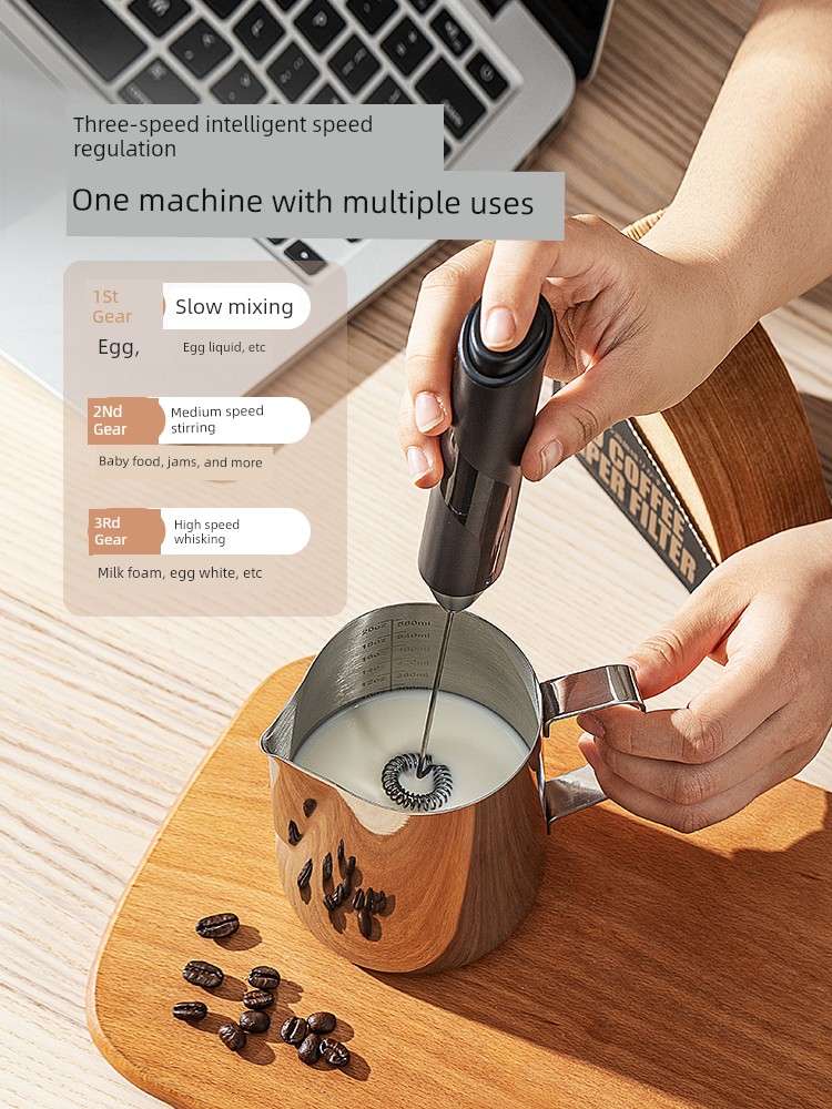 Modern Housewife Frother Milk Frother Coffee Bubbler Milk Mixer Blender Electric Handheld Milk Frother