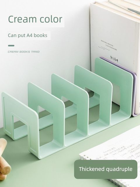Desktop bookshelf book shelf student desk organize book artifact learning storage box baffle internet celebrity storage book clip