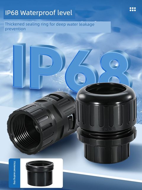 Nylon corrugated pipe fittings internal threaded hose fittings hose quick insert fixed threading pipe bellows waterproof fittings