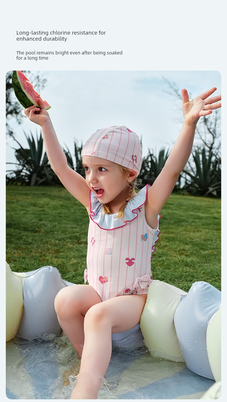 Manxi Children's Clothing Kids' One-Piece Swimsuit for Girls, Baby Beach Swimwear, Cool and Sun-Protective, Quick-Drying, Summer Swimwear for Girls — 18