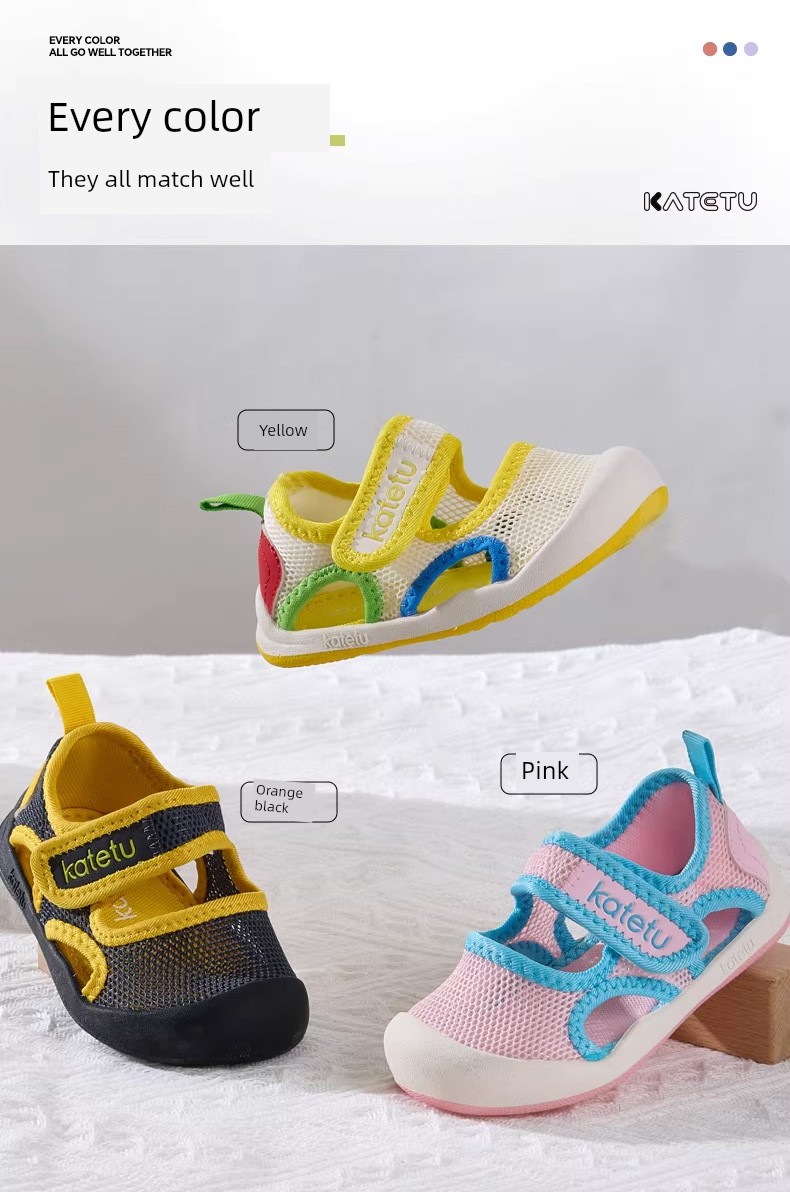 Crtartu Indoor Breathable Children's Non-Slip Toddler Sandals — 9
