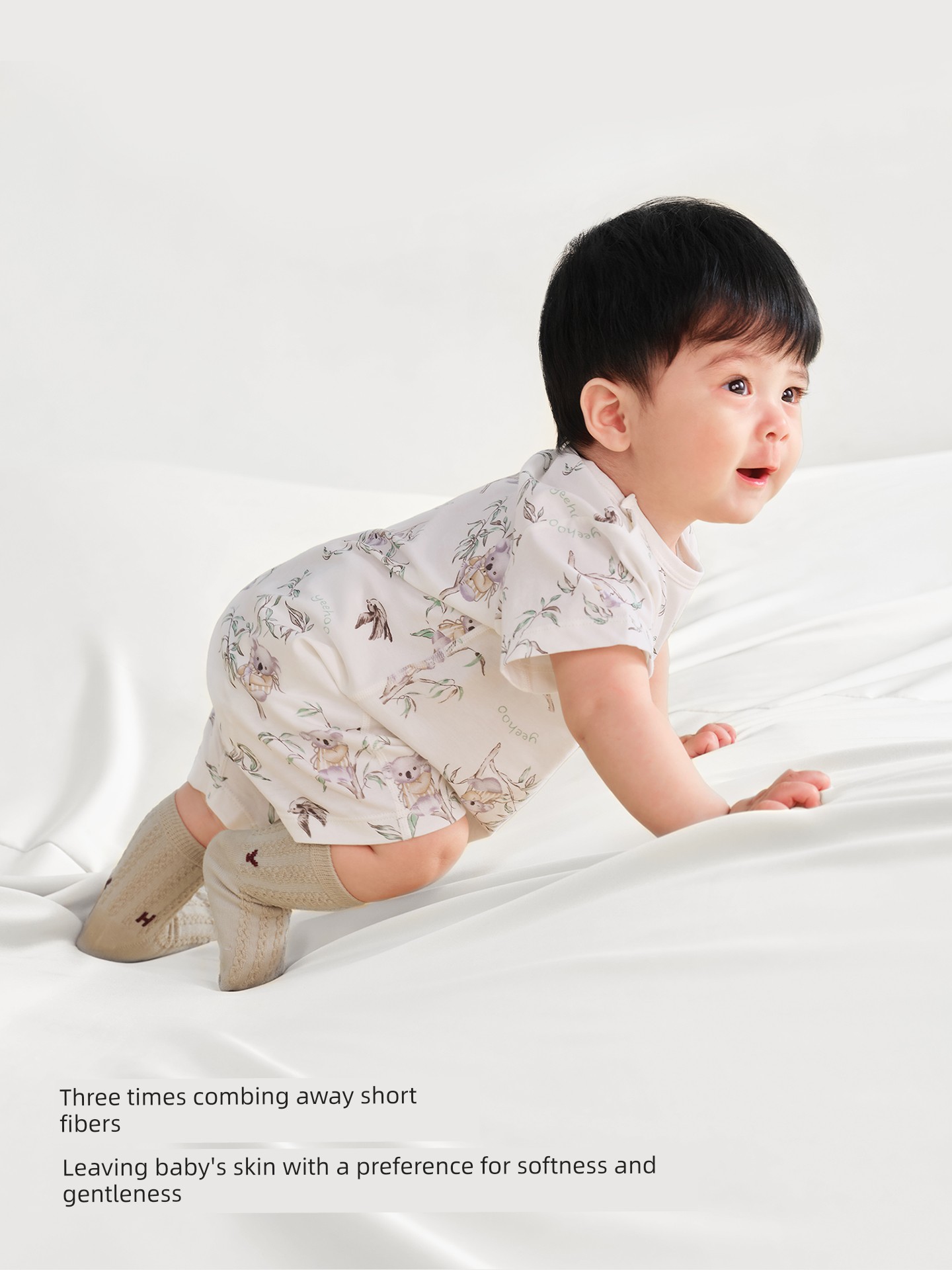YEEHOO Newborns Summer Cotton Short Sleeve Thin Romper