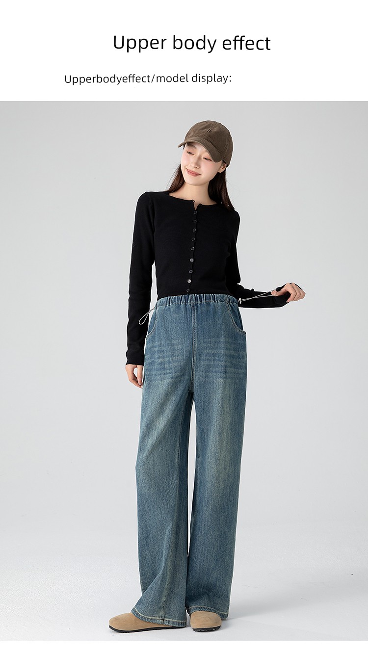 Maternity Pants for Autumn 2026, New Straight-Leg Jeans Without Belly Support, Non-Tightening Pants, Wide-Leg Pants for Fall and Winter — 12