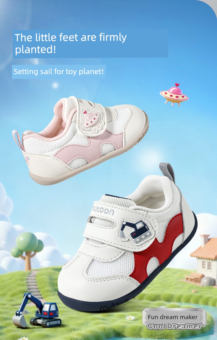 Muttong Baby Thin-Soled Pre-Walking Shoes 2026 Spring and Autumn New Model for 6-18 Months Baby Girls and Boys Soft-Soled Walking Shoes — 3