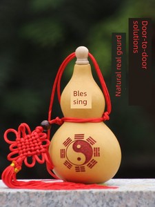 Natural Gourd Pendant, Open Gourd Ornament, Plant-Based Gourd, Real Gourd for Door-To-Door Decoration, Bedroom, Living R