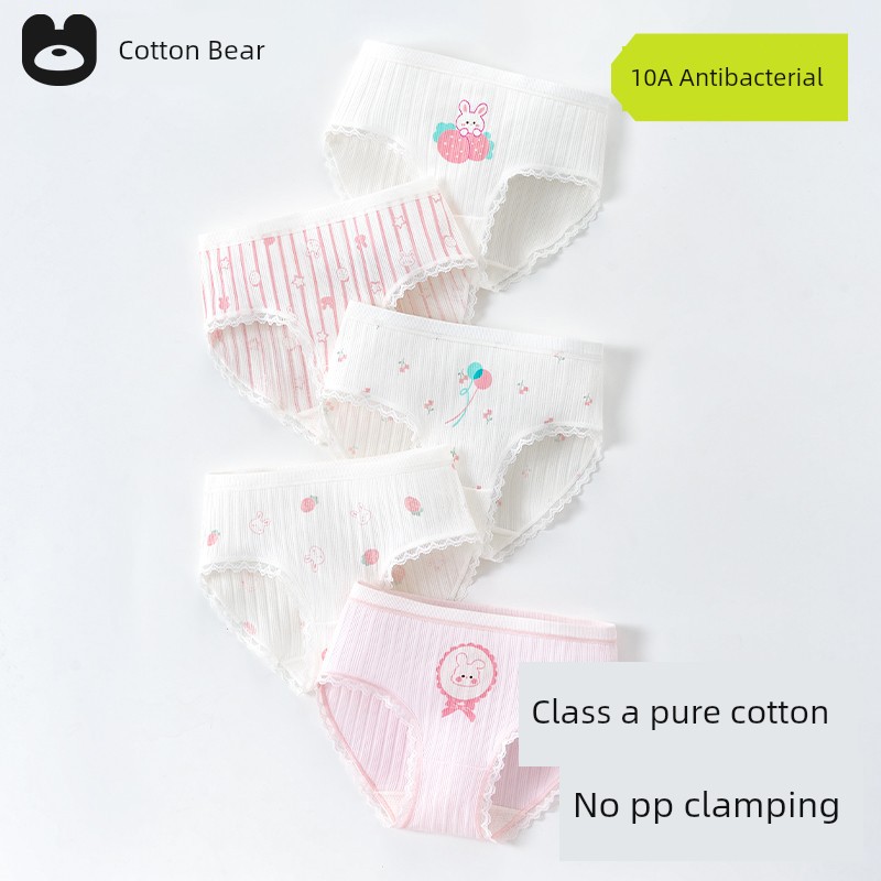 Girl Underwear Pure Cotton Briefs New Arrival Girls' Cotton Class a Baby Girl Kids Boxer Shorts Girls' Pants — 3