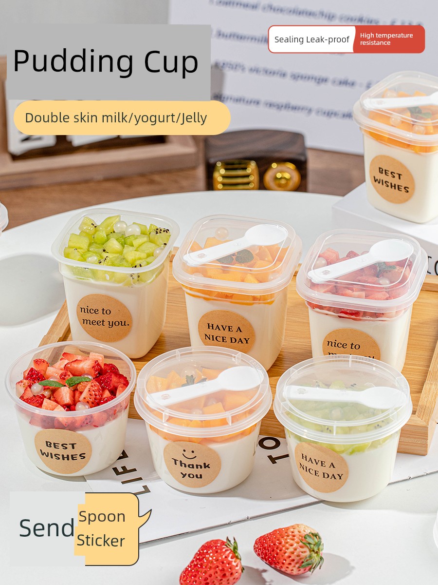 Special Dessert Custard Packaging High Temperature Resistant Pudding Cup