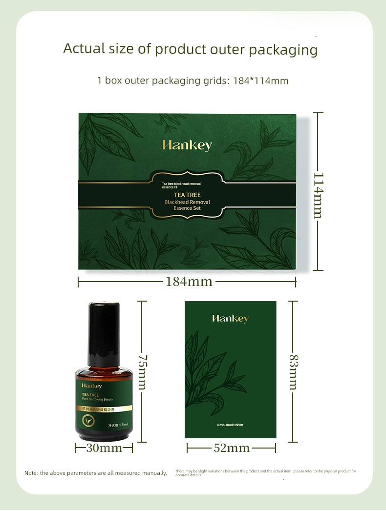 Hanji Tea Tree Blackhead Removal Kit Official Genuine Product for Pore Tightening and Deep Cleansing, Professional Salon Grade Xza68 — 11