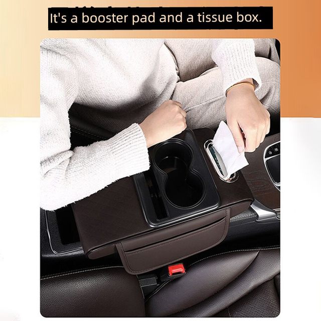 Car handrail box heightening pad multi-functional car tissue box center handrail box storage box storage cup holder
