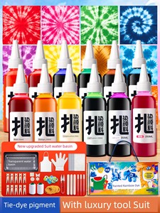 Indigo Tie-Dye Pigment Material Package Kids Handmade DIY Tie-Dye Suit Kit Tie-Dyeing Cloth Kindergarten Primary School