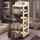 Storage cabinet drawer multi-layer plastic thickened office desk movable file storage bedside table