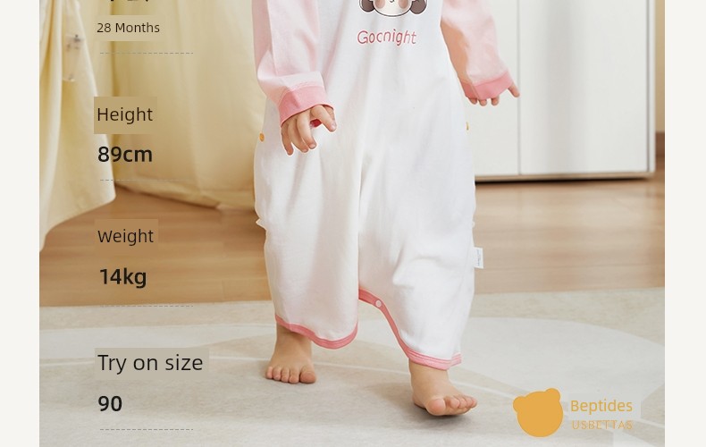 Spring and Autumn Baby Anti-Kick Quilt Homewear Air Conditioning Room Clothing Nightgown — 63