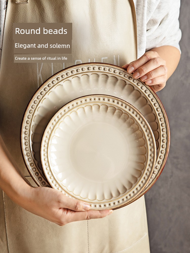 Modern Housewife Tableware, French-Style Bowls, High-End Feel, Housewarming Gift, Wedding Gift, Bowl and Plate Set, Household Use