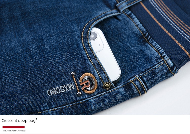 middle age High waist easy mom spring and autumn ma'am Jeans