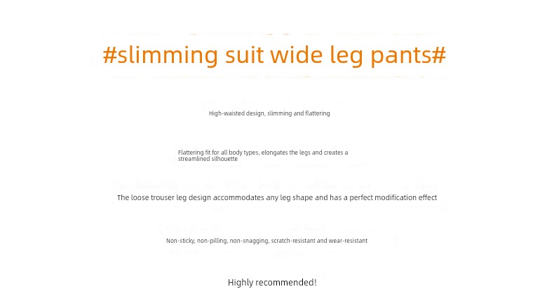 Maternity Pants for Outdoor Wear, Spring and Autumn 2026 New Style, Drawstring, No Belly Support, Plus Size, Petite, Straight-Leg Suit Pants, Wide-Leg Pants — 1
