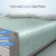 Summer cool ice silk mat three-piece set single and double student washable folding bed sheet soft mat